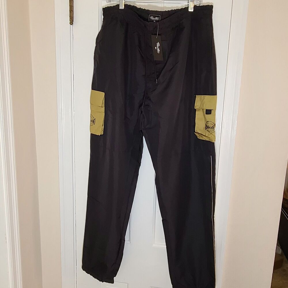 Primitive Mens X Independent Skateboard Global Tech Nylon Jogger Pants Size...
